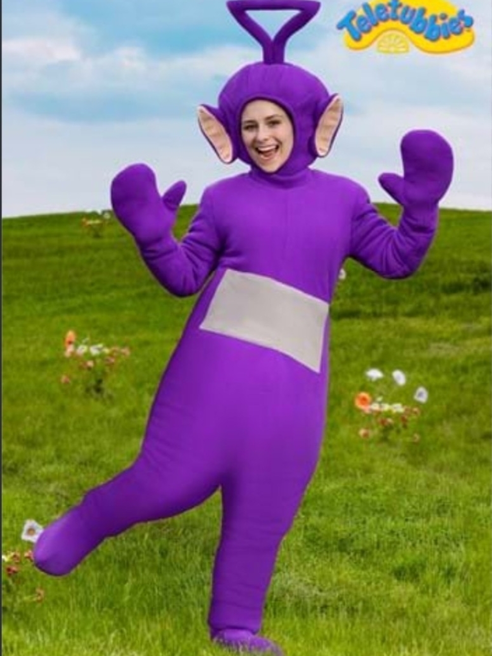 Teletubbies Adult/Teen XL Tinky Winky Purple Complete Costume